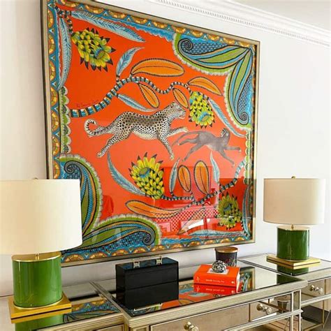 hermes scarf framed art bellevue|hermes scarf framing ideas.